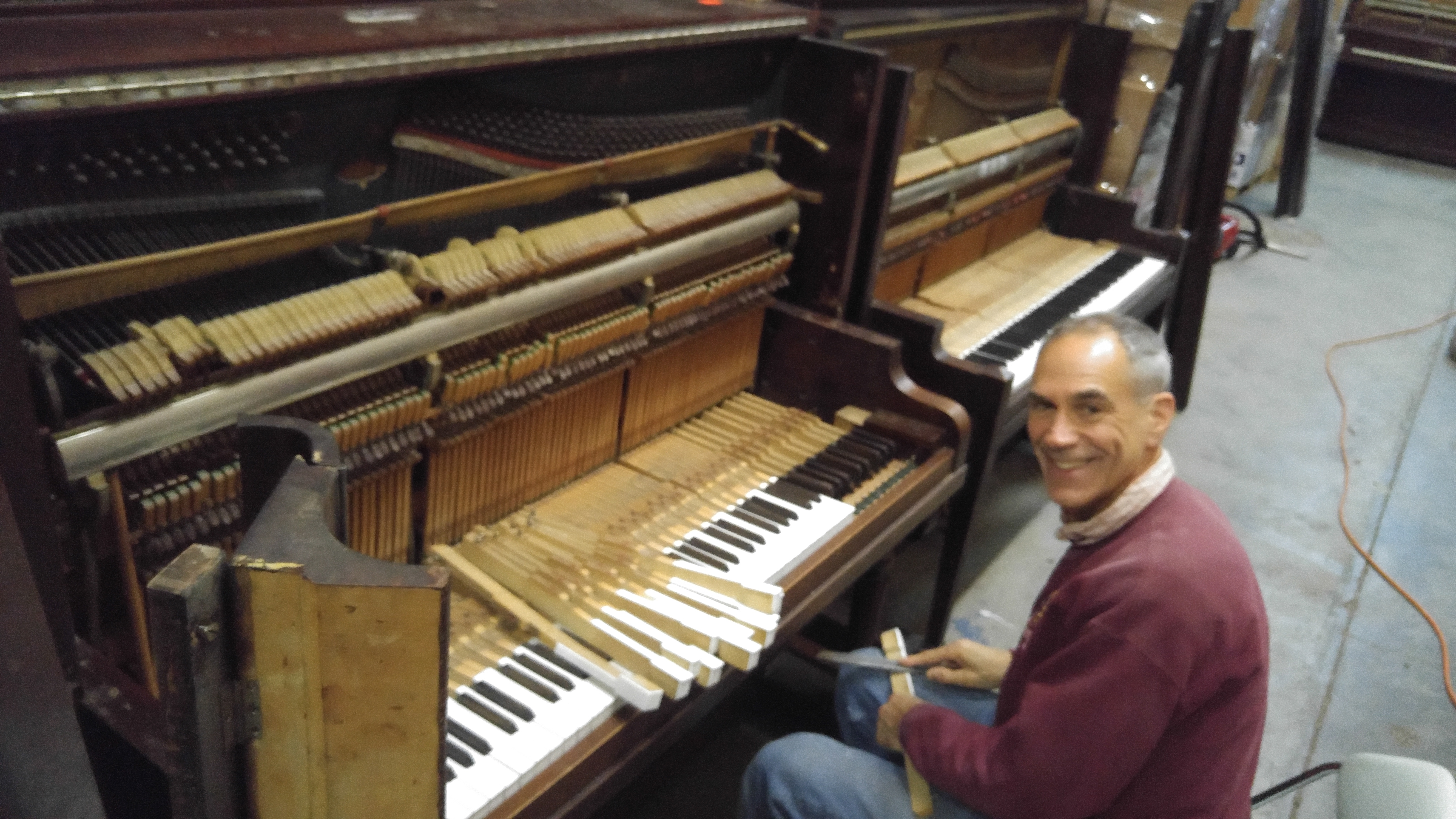 How to dismantle an antique upright piano